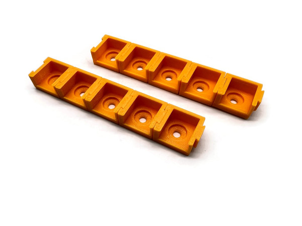 eXODA 10x Halterung für Wago Typ 221 413 3polige steckbare Halterungen Set für 4mm2 Kabel geeignet für flexible elektrische Verbindungen auch 1polige und 5polige Halterungen