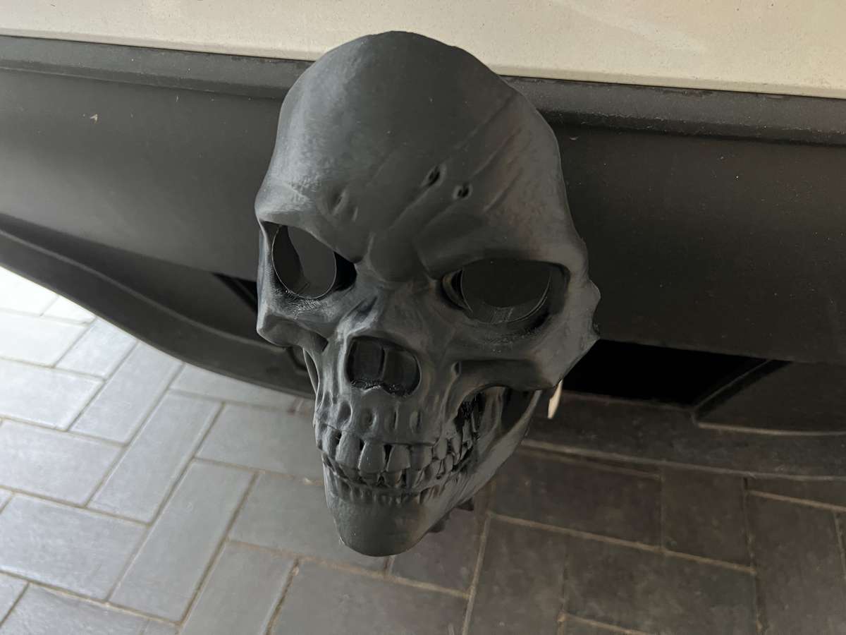 AHK Anhängerkupplung Abdeckung - Chrom Schutzkappe 53mm - Robustes Gummi