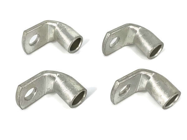 Kabelschuh gewinkelt 4x Ringöse 50 mm² M8 Pressöse für Batteriekabel Quetschkabelschuhe