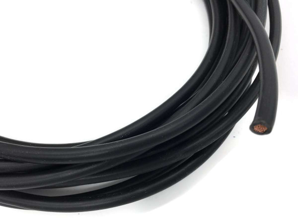 eXODA Batteriekabel 10 mm² 10m Kupferkabel Schwarz H07V-K10 am Stück