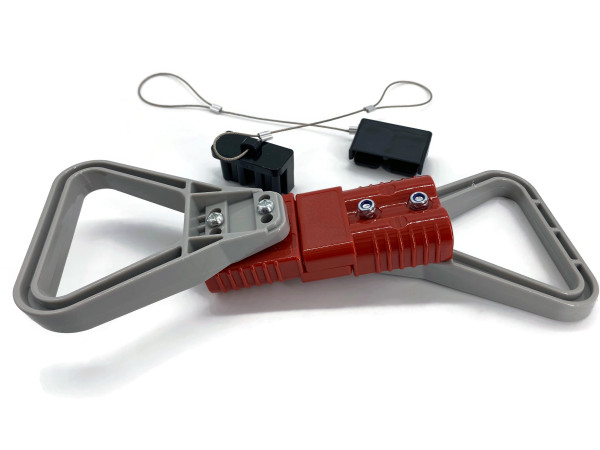 Batterie Stecker 175A 35 mm2 rot Vollset Steckverbinder für Gabelstapler Kabel
