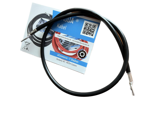 Batteriekabel 16 mm² 75cm mit Kabelschuhen M8 Schwarz