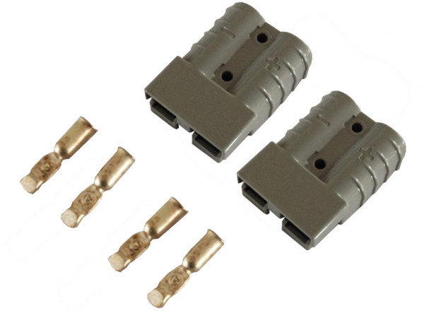 Batterie Stecker 175A 25 mm2 grau Set Steckverbinder für Gabelstapler Kabel