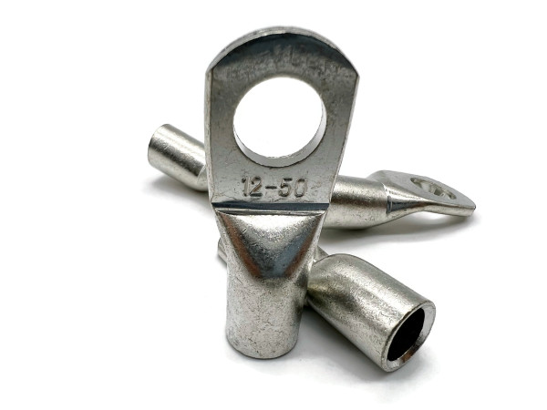 eXODA Kabelschuh 50mm2 M12 4x für Batteriekabel - ideal für Kupferkabelgeflecht 8mm ohne PVC Mantel für eine zuverlässige Verbindung und einfache Installation