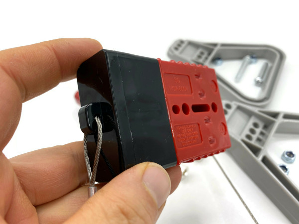 Batterie Stecker 175A 50 mm2 rot Vollset Steckverbinder für Gabelstapler Kabel