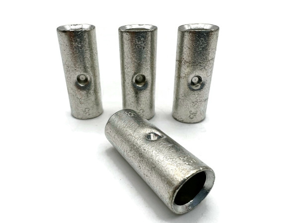 eXODA 4x Stossverbinder 35mm² für Batteriekabel zum Verpressen Loten geeignet für zwei Kabelverbindungen aus verzinntem Kupfer hohe Wandstärke optimale Verarbeitung