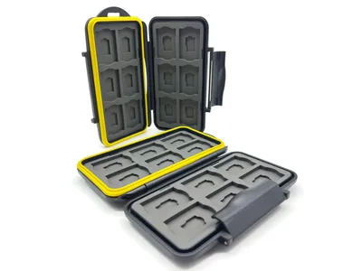 2x JJC Multi Memory Card Case MC-SDMSD24 Speicherkarten Schutzbox für 12 Stück SDHC