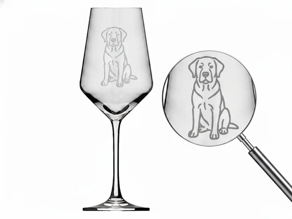Weinglas Labrador für stilvolles Genießen spülmaschinenfest 350 ml Füllmenge