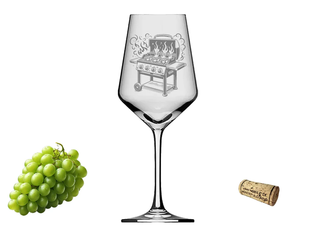 Weinglas 350 ml für Grillpartys und gesellige Abende elegantes spülmaschinenfestes Design