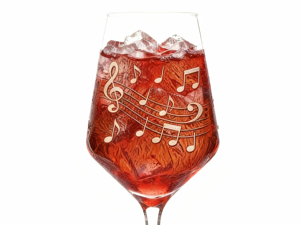 Weinglas mit Tonleiter 350ml spülmaschinenfest ideal für gesellige Partys und Freunde