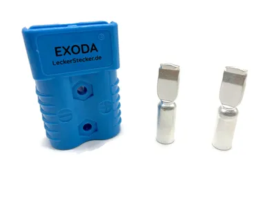 Batterie Stecker 175A 50 mm2 blau Steckverbinder für Gabelstapler Kabel 175A