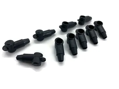 10x Polschutzkappe für Kabel 16 25 35 50 mm² konisch schwarz 14mm
