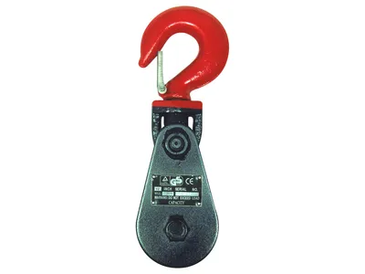 Umlenkrolle 8t für eine Seilwinde mit Seildurchmesser bis 16mm mit Haken Seilrolle