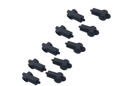 eXODA 10x Kabelschutzkappen für Kabel 1,5 bis 10 mm² schwarz Batterieabdeckung PVC