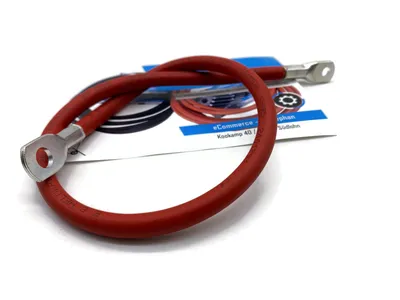 eXODA Batteriekabel 25 mm² 50cm Rot für Stromübertragung im Auto Motorrad Boot KFZ