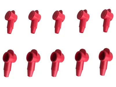 Polschutzkappe 10x Isolierkappe rot für Kabel 16-50 mm² Kopf 18mm