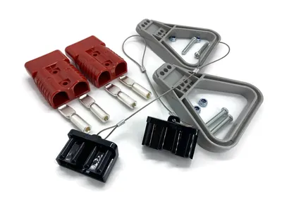 Batteriestecker 175A 16 mm2 rot Vollset Steckverbinder