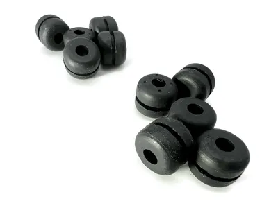 Kabeltülle offen Gummitülle Kabeldurchführung 4,5mm für 1mm² Kabel 10 Stück Schwarz