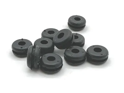 Kabeltülle 10x 4mm offen Membrandurchführung schwarz hitzebeständig 30 bis 90 Grad