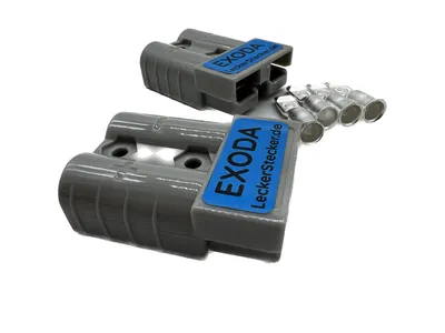 Batteriestecker 50A 16 mm2 grau Steckverbinder