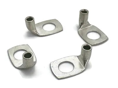 Kabelschuh gewinkelt 4x Ringöse 10 mm² M8 Pressöse für Batteriekabel