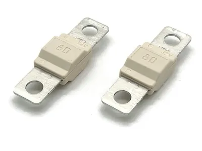 2x Starkstrom-Sicherung 80A für eXODA Small Schmelz-Leistungs-KFZ-Batteriekabel
