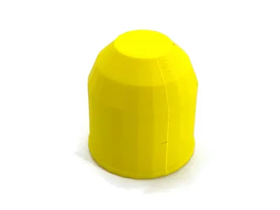 eXODA Anhängerkupplung Abdeckung Kappe Neon Gelb 6x6 cm schützt vor Schnee Eis Wasser