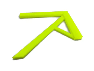Zentrierwinkel für Rundmaterial und Rechtecke der Profi Mittenfinder Neon 14,8 cm