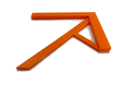 Zentrierwinkel für Rundmaterial und Rechtecke der Profi Mittenfinder Orange 20g