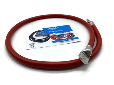 70 mm² Batteriekabel 100 cm M8 Rot hohe Leistung 5645 Watt 470A 12V flexibel bis 70 Grad