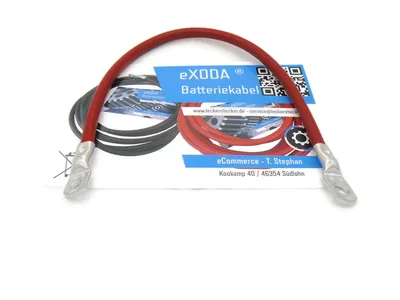 Batteriekabel 16 mm² 30cm Kabelschuhe M8 und M6 Rot