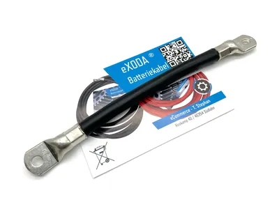 70 mm² Batteriekabel 20cm M8 Schwarz flexibel für Auto Boot Motorrad 99 Prozent reines Kupfer