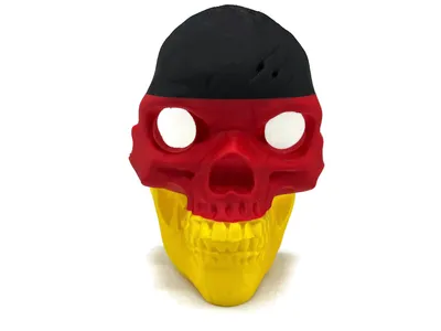 Abdeckung für Anhängerkupplung Kappe Totenkopf Schädel mit Schraubgewinde