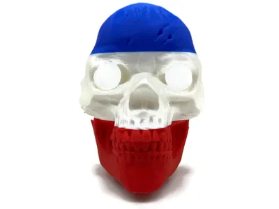 Kreativ Anhängerkupplung Abdeckung Totenkopf Schädel Frankreich Flagge Schwarz 13x14,5x10 cm