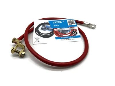 eXODA Batteriekabel Plus Polklemme Plus (+) 35 mm² 50 cm M8 Rot Flexibel