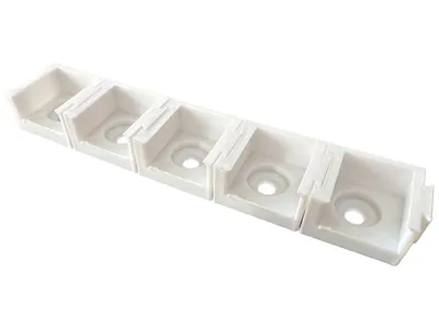 10x Halterung für Wago 3er Klemmen Typ 221-413 Weiss Steckbar und kompatibel