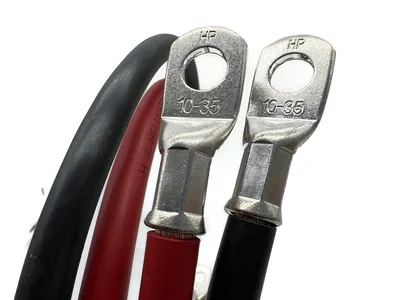 eXODA Batteriekabel Set 35 mm² 100cm M10 Kabelschuhe Rot Schwarz vielseitig einsetzbar