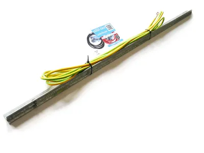 Erdungskabel 5m 16 mm² grün/gelb mit M6 + M10 und 1m Erdungsstab