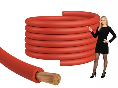 5m Batteriekabel Rot 70 mm qmm H07VK Kupferstarkstrom feindraht PVC 450 750V